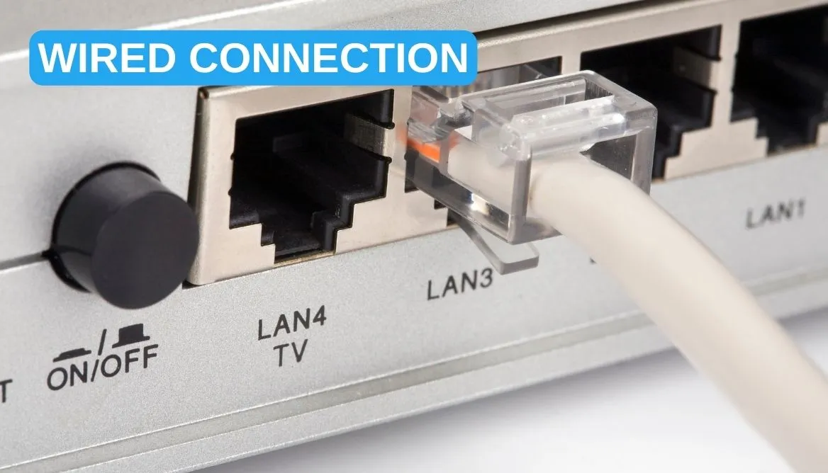 Using Wired Connection samsung tv